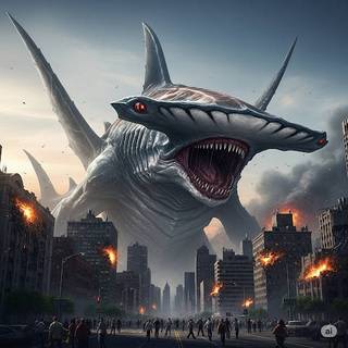 Great Hammerhead Shark Kaiju