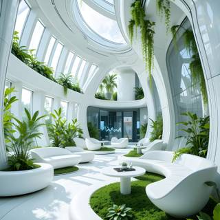 Futuristic living room