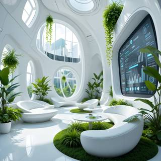 Futuristic living room