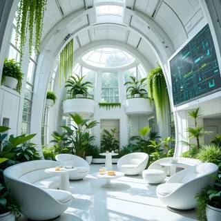 Futuristic living room