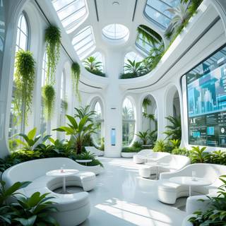 Futuristic living room