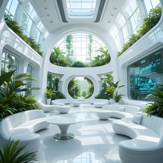Futuristic living room