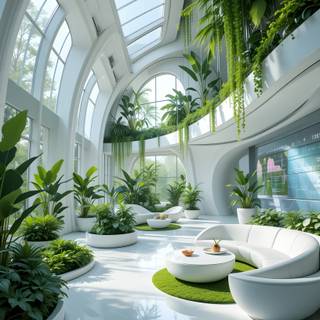 Futuristic living room