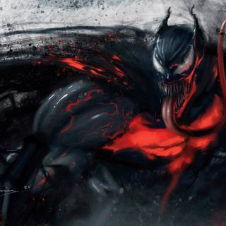 Venom lights up the night