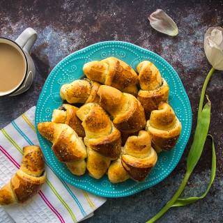 Breakfast Still Life Viennoiserie Food Croissant