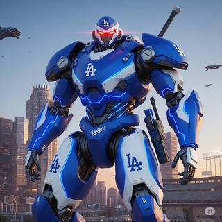 Mecha Armor of the Los Angeles Dodgers