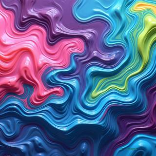 3D Paint Strokes Background