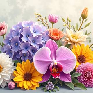 Bouquet Of Diffrent Flowers