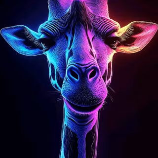 Neon Giraffe