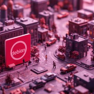 Debian 13 Linux distro wallpaper