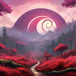 Debian 13 Linux distro wallpaper