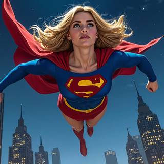 Flying SuperGirl