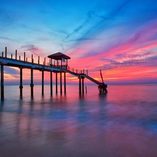 Apus de soare la Penang National Park