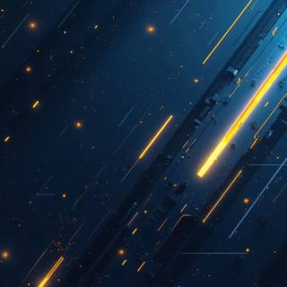 Blue Yellow Abstract Background