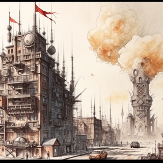Post Apocalyptic Distopian City
