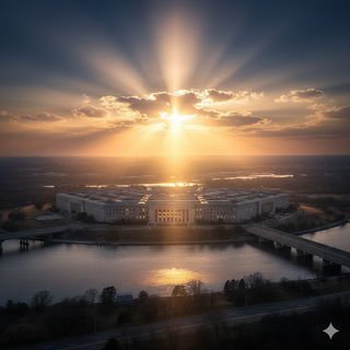 Pentagon underneath the Heavenly Light (Never Forget 9/11)