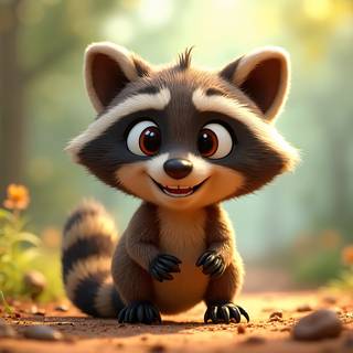 Cartoon Raccoon