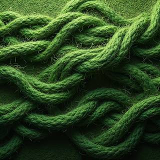 Green Woven Fiber Texture