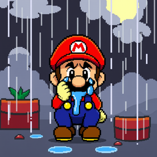 Sad Mario crying 