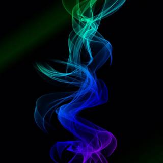 Purple and Green Smoke