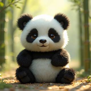 Fluffy Little Panda