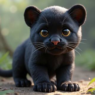 Cartoon Black Panther