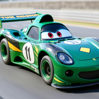 Cartoon Race Car