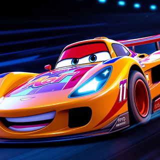 Cartoon Race Car