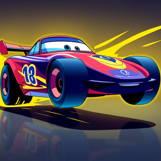 Cartoon Race Car