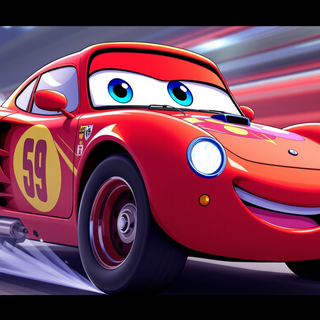 Cartoon Race Car