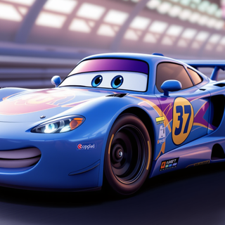 Cartoon Race Car
