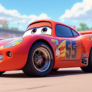 Cartoon Race Car