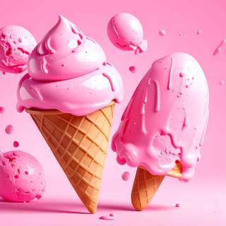 Pink Ice Cream