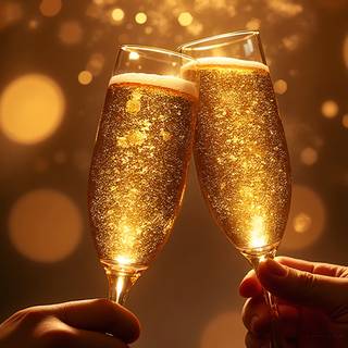 Clinking Champagne Glasses
