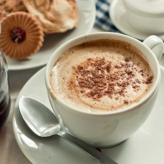 Cappuccino with chocolate