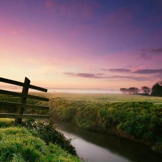 Apus de soare violet frumos