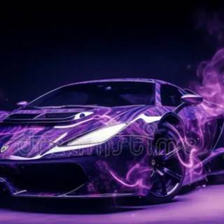 Purple sports car!!