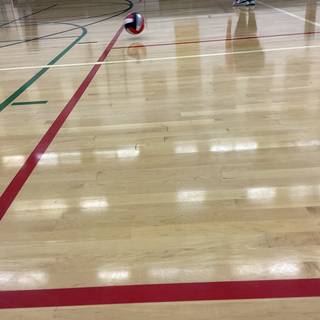 At volleyball after arts and crafts 