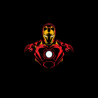iron man marvel superheroes amoled pitch black minimal art