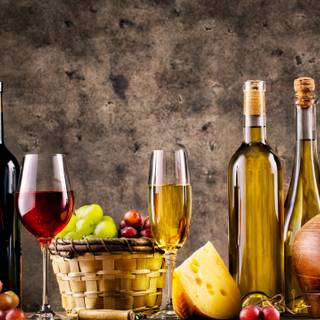 Wine Barrels Grapes royalty