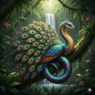 Snake + Peacock