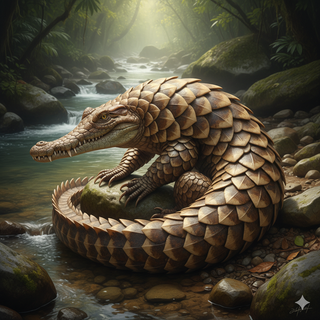Pangolin + Crocodile
