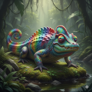 Chameleon + Crocodile