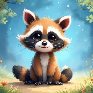 Cartoon Raccoon