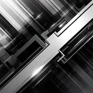 Abstract Black & White Background