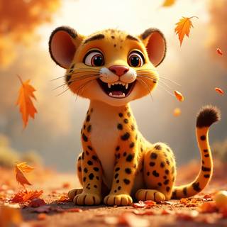 Cartoon Leopard