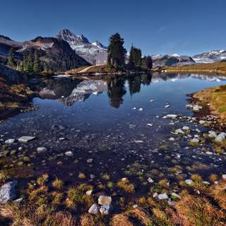 Canada Ivan Andreevich Nature Mountains Lake landscape