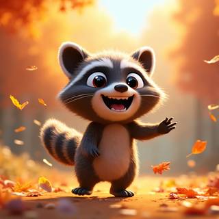 Cartoon Racoon