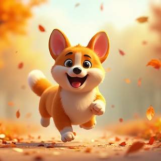 Cartoon Corgi