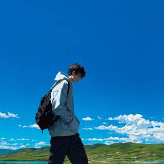 Lonely boy in the morning 